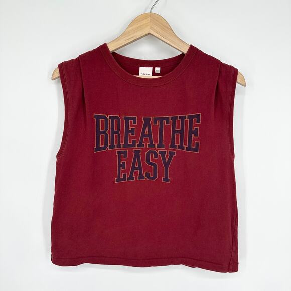 MOUSSY Vintage Graphic Print Muscle Tee Cropped Sleeveless Tank Top - Picture 11 of 11